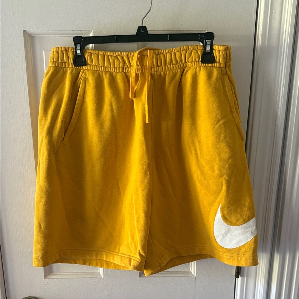 Nike Yellow Athletic Shorts